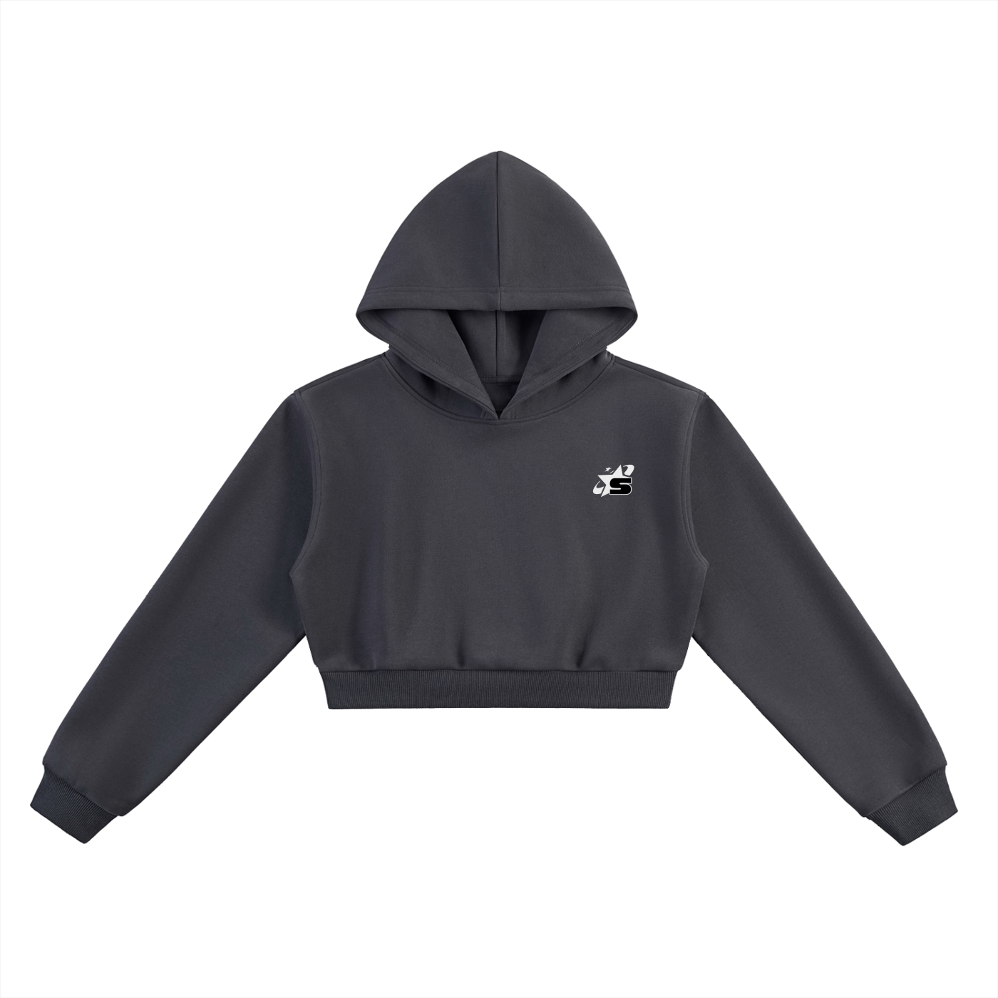 Emotional Steppa “S Minimal” Crop Hoodie