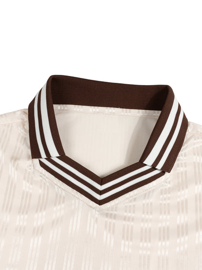 Steppa Stripes Polo Collar T-Shirt
